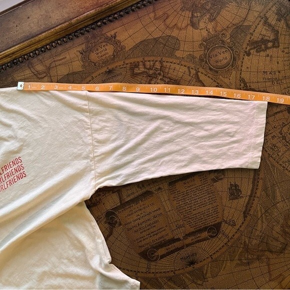 Mate the Label Womens size S White Girlfriends Devi Crew 3/4 Sleeve Top Organic - Picture 6 of 9